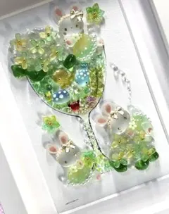 シーグラスアート、シーグラス、レアカラーシーグラス　紫陽花 シーグラスアート シーグラス 紫陽花 あじさい その他アート こころ