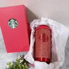 スターバックス バレンタイン2026 ステンレスタンブラー ピンクラインストーン