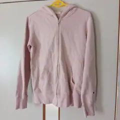 Champion ピンク フルジッパーパーカー　綿100%　М　チャンピオン