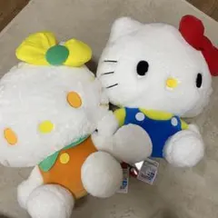 非売品・未使用品】ハローキティ✕杏林堂 ぬいぐるみ Lサイズ ニコ