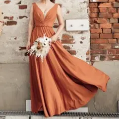 【即購入OK】テラコッタドレス【最終値下げ】