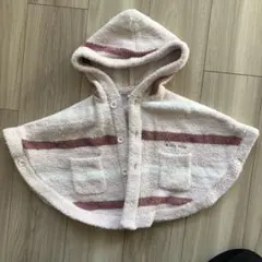 GELATO PIQUE ベビーポンチョ　ジェラピケ　女の子　ピンク　70 80