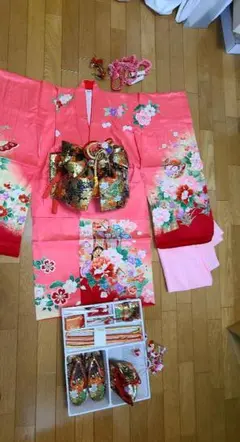 お正月　七五三　帯　草履セット