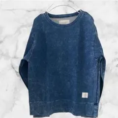 Ciaopanic インディゴ染め クルーネックスウェット コットン M