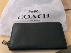 COACH ダークグリーン 長財布