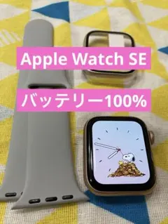 Apple Watch SE最大容量100% ピンクゴールド