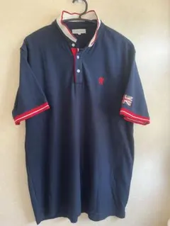 VILLAND 半袖ポロシャツ ネイビー系 3Lサイズ