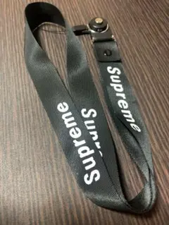 Supreme ブラック ナイロン ストラップ