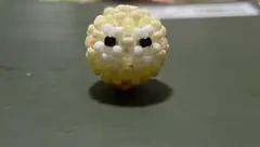 まぁるいウロコインコ　シナモン　ストラップ