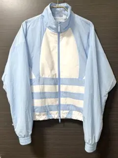 adidas ラージロゴ ウインドブレーカー ナイロンジャケット