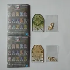 一番くじ 鬼滅の刃 受け継ぐ者 G賞御守風アクリルチャーム 実弥&善逸