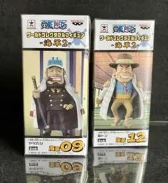 ワンピース　ワーコレ　海軍　モモンガ　バスティーユ　ヤマカジ　茶トンジャンゴなど ワンピース ワーコレ 海軍2 ヤマカジ モモンガ フィギュア 2種