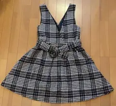 Emsexcite エムズエキサイト チェック柄フレアジャンパースカート