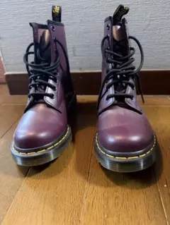 美品】Dr. Martens パープル ブーツ UK5 フラワー花柄 8ホール - メルカリ