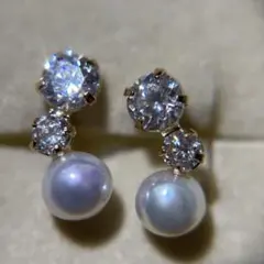 未使用 ツツミ K18YG アクアマリン ピアス ハート 4mm - メルカリ
