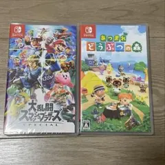 Nintendo Switch　あつまれ　どうぶつの森　スマブラのサムネイル