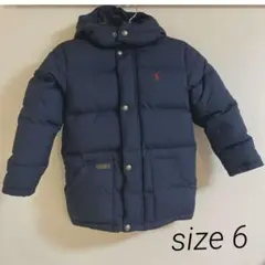 ポロラルフローレン　ダウンコート　ネイビー