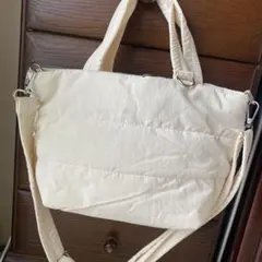 2way トートバッグ ショルダーバッグ ベージュ