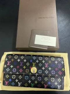 Louis Vuitton 二つ折り財布 ブラック/マルチカラー