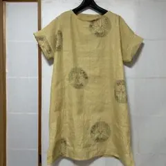 着物リメイクチュニック　紬着物リメイクチュニック