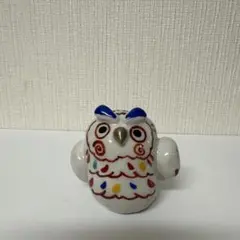 フクロウの置物 しあわせこいふく - メルカリ