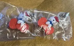 HELLO KITTY アメリカンデザイン めじるしアクセサリー　リボン　2つ