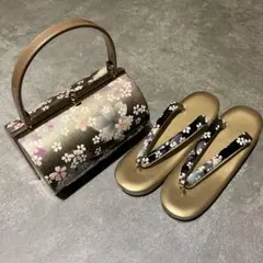 和装　草履バックセット　新品　帯地　振袖　成人式のサムネイル