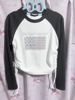 gorge ロンT 長袖 平成 y2k ラメ ロング Tシャツ ギャル