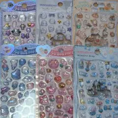 ぷっくりシール6シートセット　ボンボンドロップシール