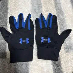 UNDER ARMOUR 手袋　グローブ　黒青　SMサイズ　匿名配送