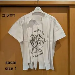 sacai ＆ Gonz 半袖Tシャツ ホワイト サイズ1のサムネイル