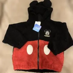 Disney ミッキーマウス フリースジャケット　110cm フタフタ