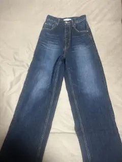 AZUL BY MOUSSYハイウエストワイドデニム 24インチ