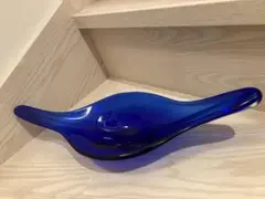 富山ガラス 安田泰三作 水風船みたいな掛花入 花瓶 壁掛オブジェ 作家
