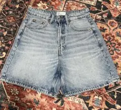 ZARA ライトブルー ハーフパンツ 26