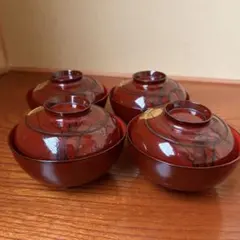 輪島塗 蓋付き吸物椀5客セット - メルカリ