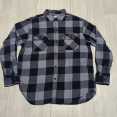 Levi's Red Tab ネルシャツ グレー ブラック XLのサムネイル