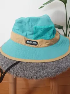 OUTDOOR キッズ サンシェード付き帽子 水色 アウトドア ハットのサムネイル