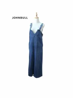 Johnbull ジョンブル 日本製 ブロークン デニム サロペットワイドパンツのサムネイル