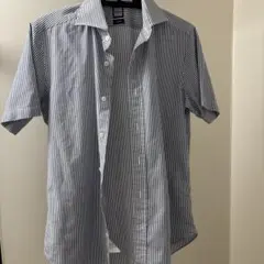 BEAMS Fスリムフィット 半袖シャツ ストライプのサムネイル