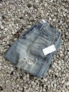 SUGARHILL DAMAGED MODERN DENIM PANTS 32