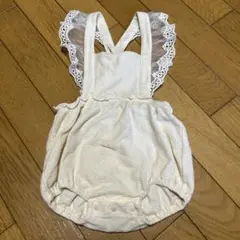 プティマイン フリル付きロンパース