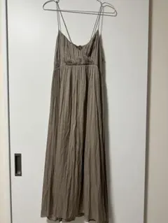 アーバンリサーチヴィンテージサテンBACKリボンキャミソールワンピース