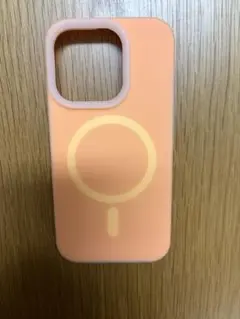 MagSafe対応オレンジシリコンケース　iPhone15pro