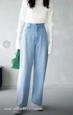 WEGO ストレートデニムパンツ