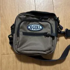 X-GIRL コンパクトショルダーバッグ ブラウン