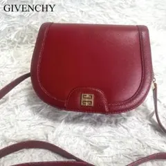 【美品】GIVENCHY ジバンシー　ミニショルダーバッグ　4Gロゴ　赤のサムネイル