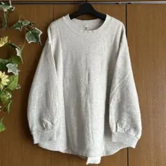 グレー 長袖 スウェット トレーナー LL