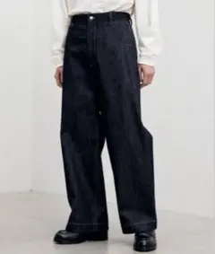 WYM LIDNM DENIM WIDE STRAIGHT SLACKS