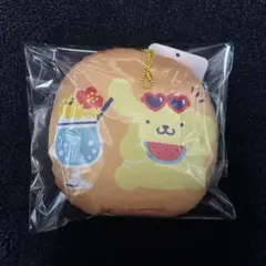 サンリオ　ポムポムプリン　クッション型　マスコット　キーホルダー
